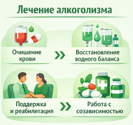 лечение алкоголизма в Нефтекумске этапы